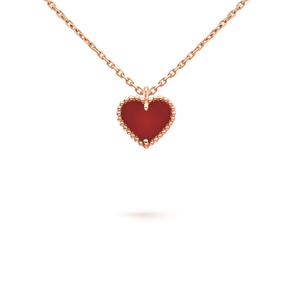 ¡®Veyra Jewelry¡¯SWEET CLOVER CARNELIAN HEART NECKLACE