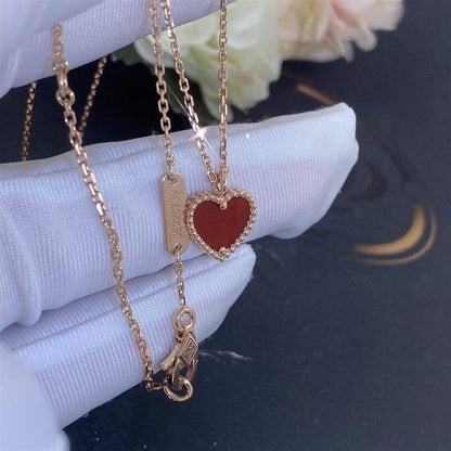¡®Veyra Jewelry¡¯SWEET CLOVER CARNELIAN HEART NECKLACE