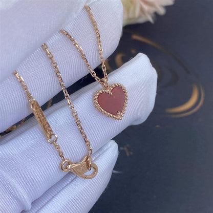 ¡®Veyra Jewelry¡¯SWEET CLOVER CARNELIAN HEART NECKLACE