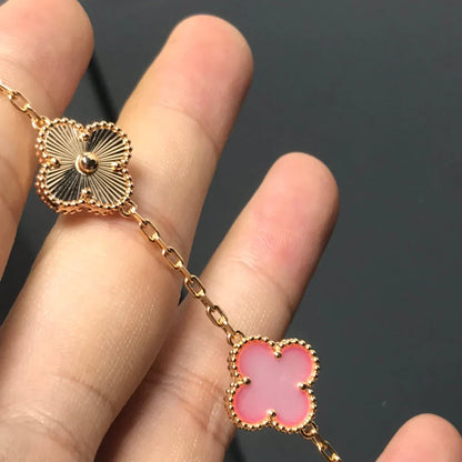 [Veyra Jewelry]New  CLOVER 5 MOTIFS  PINK MOP BRACELET COLLECTION