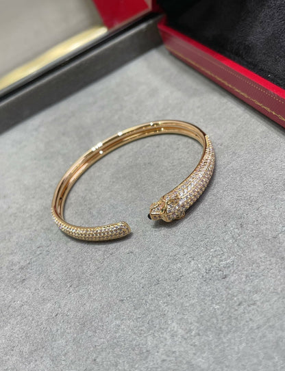 ¡®Veyra Jewelry¡¯PANTHERE FULL DIAMOND OPEN BRACELET