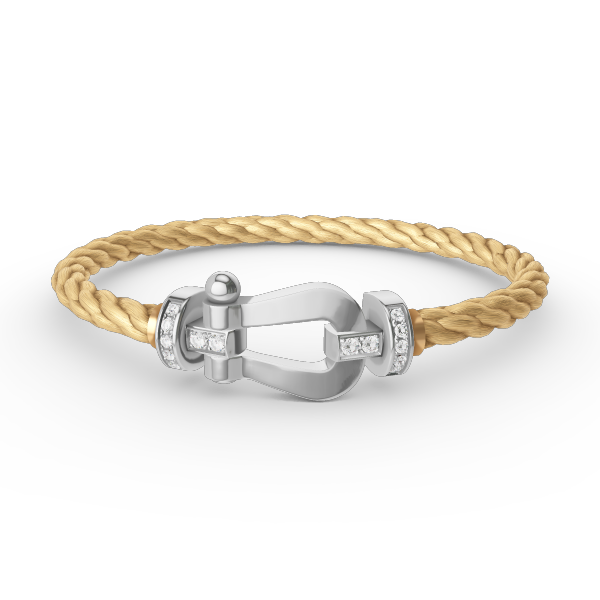 ¡®Veyra Jewelry¡¯FORCE LARGE HORSESHOE HALF DIAMOND BRACELET SILVER