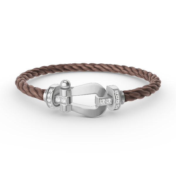 ¡®Veyra Jewelry¡¯FORCE LARGE HORSESHOE HALF DIAMOND BRACELET SILVER
