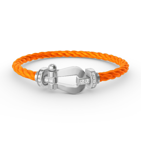 ¡®Veyra Jewelry¡¯FORCE LARGE HORSESHOE HALF DIAMOND BRACELET SILVER