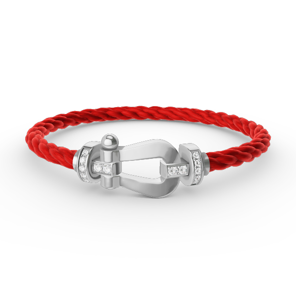 ¡®Veyra Jewelry¡¯FORCE LARGE HORSESHOE HALF DIAMOND BRACELET SILVER