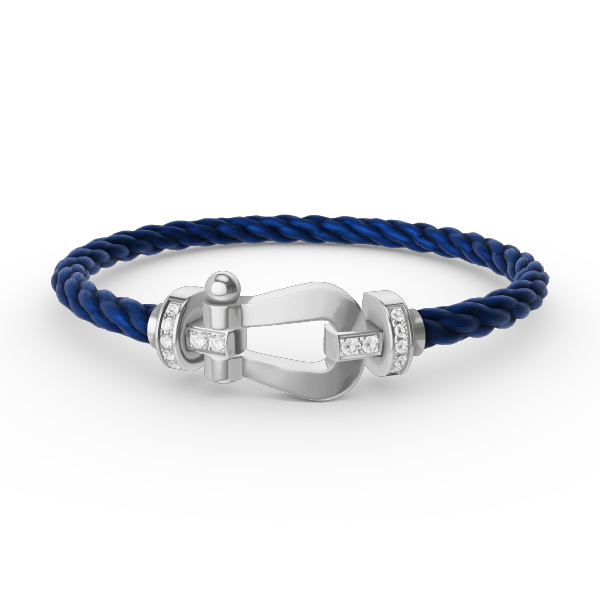 ¡®Veyra Jewelry¡¯FORCE LARGE HORSESHOE HALF DIAMOND BRACELET SILVER