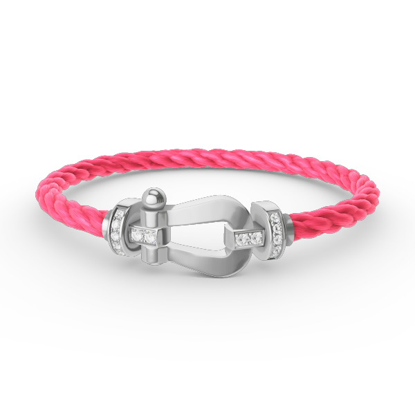 ¡®Veyra Jewelry¡¯FORCE LARGE HORSESHOE HALF DIAMOND BRACELET SILVER
