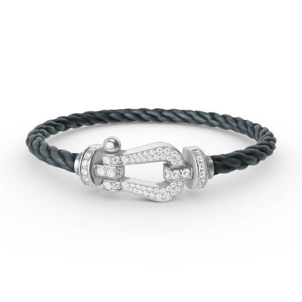 ¡®Veyra Jewelry¡¯FORCE LARGE HORSESHOE FULL DIAMOND BRACELET SILVER