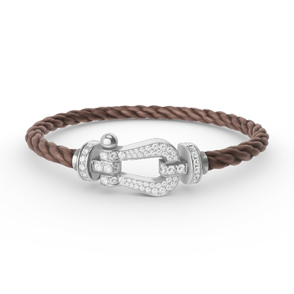 ¡®Veyra Jewelry¡¯FORCE LARGE HORSESHOE FULL DIAMOND BRACELET SILVER