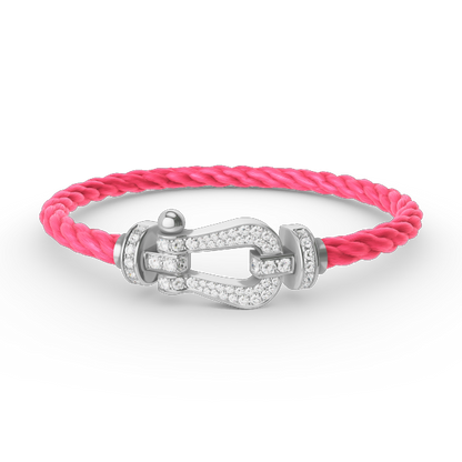 ¡®Veyra Jewelry¡¯FORCE LARGE HORSESHOE FULL DIAMOND BRACELET SILVER