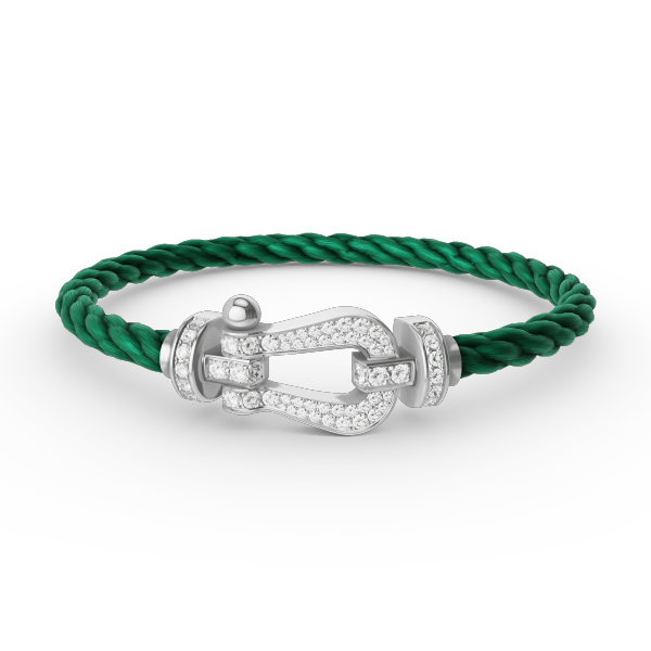 ¡®Veyra Jewelry¡¯FORCE LARGE HORSESHOE FULL DIAMOND BRACELET SILVER
