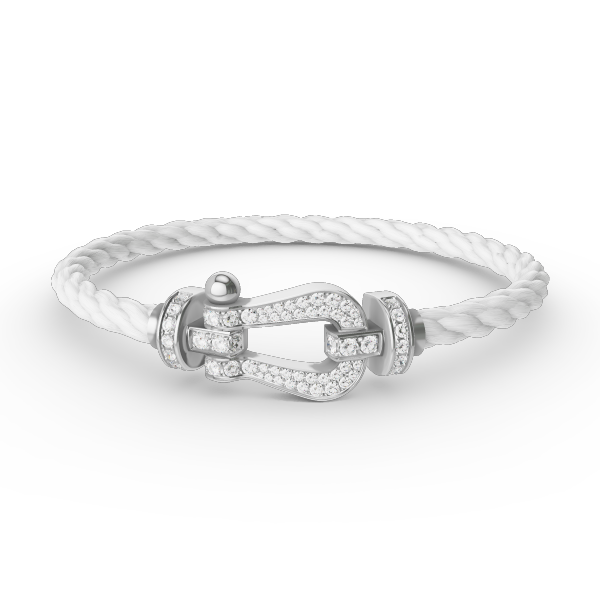 ¡®Veyra Jewelry¡¯FORCE LARGE HORSESHOE FULL DIAMOND BRACELET SILVER