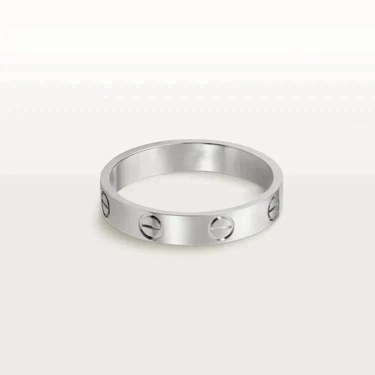 ¡®Veyra Jewelry¡¯LOVE RING 4MM 1 DIAMOND SILVER