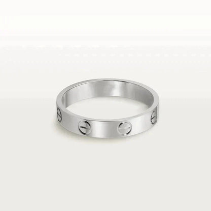 ¡®Veyra Jewelry¡¯LOVE RING 4MM 1 DIAMOND SILVER